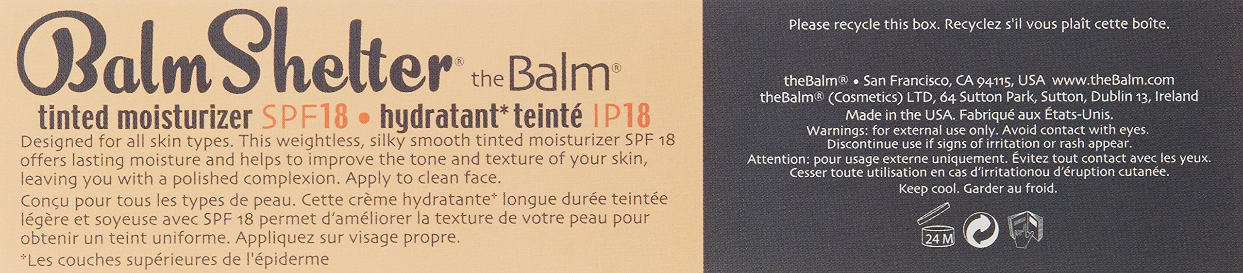 theBalm BalmShelter Silky-Smooth Tinted Moisturizer, Dark