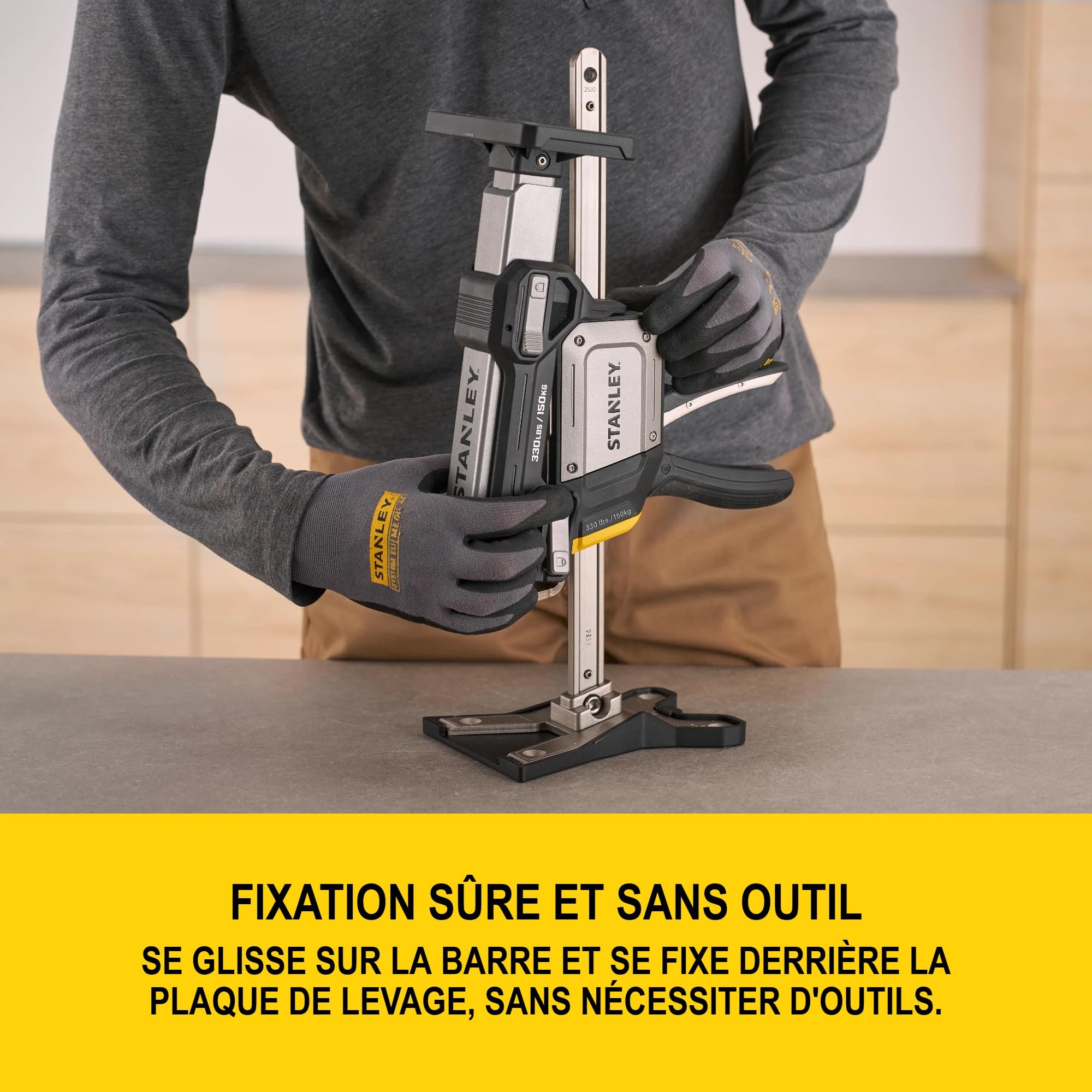 STANLEY TradeLift Plus, Accessoire Multifonctionnel poue Le Levage, Le nivellement, Le Maintien et l'écartement, FMHT83554-1