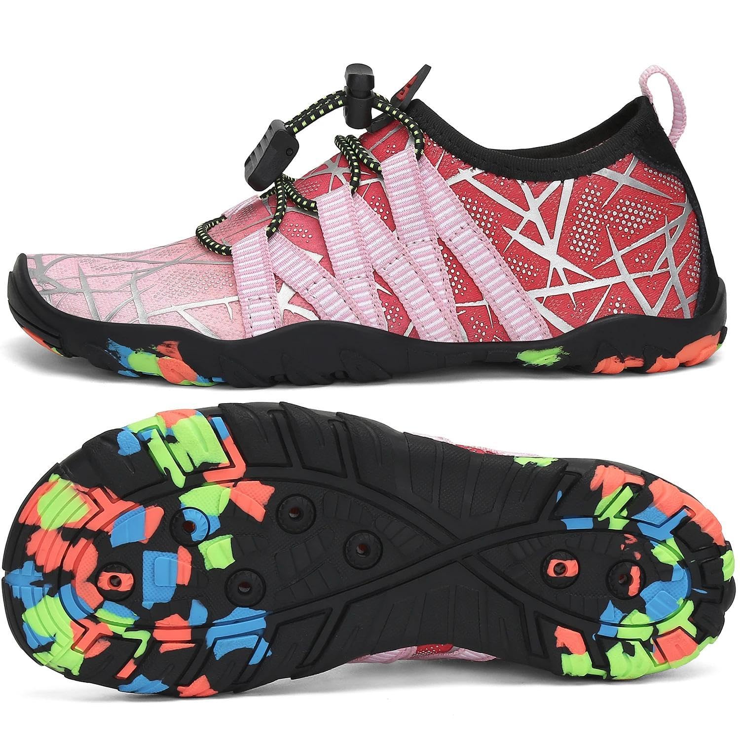 SAGUARO Scarpe da Scogli Bambino Scarpe Mare Bambina Scarpette da Scogli Bambini Scarpette Mare Ragazze Ragazzi Scarpe Acqua Antiscivolo Scarpe Immersione Scarpe Nuoto, Gr 24-36 EU