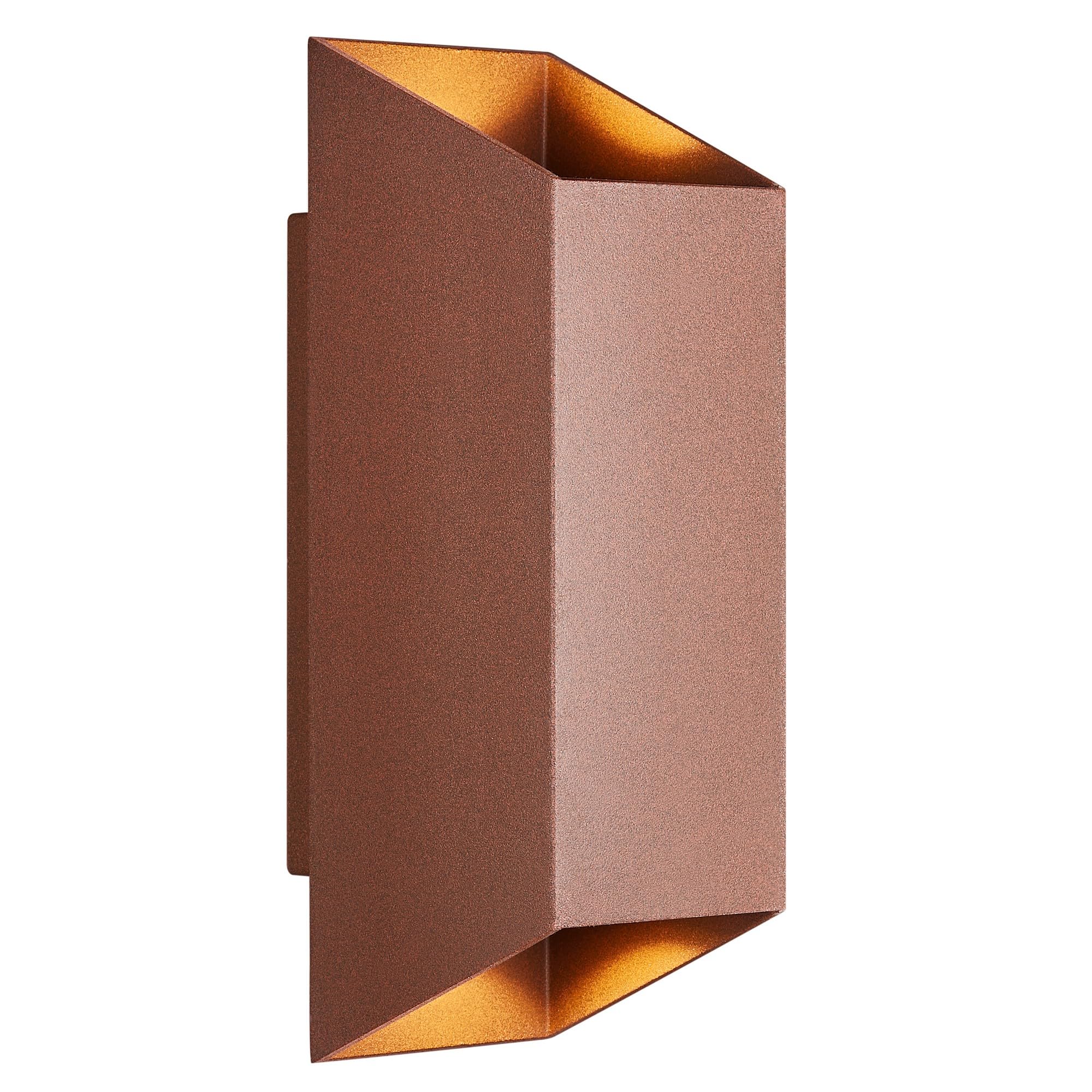 Nordlux Applique murale extérieur carré, Nico 22 en aluminium rouille, IP54