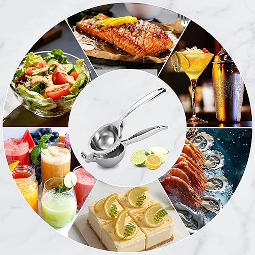 Miniatura 7 de Lemon Squeezer Manual, Large Handheld Metal Lemon Juicer Squeezer Dishwasher Safe, Heavy Duty Lemon Press Squeezer is Suitable for Lemon, Lime, and