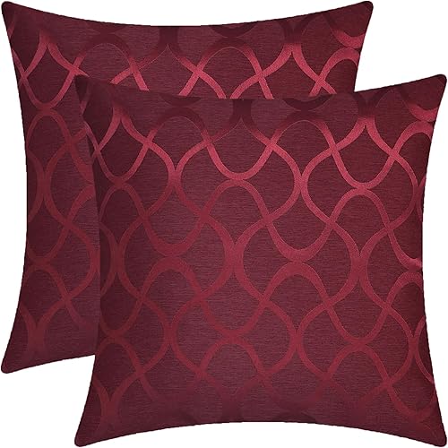 CaliTime Juego de 2 fundas de cojín modernas, brillantes y opacos, con forma de onda, geométricas abstractas, para sofá, cama, sofá, decoración de disponible en Yaxa Costa Rica