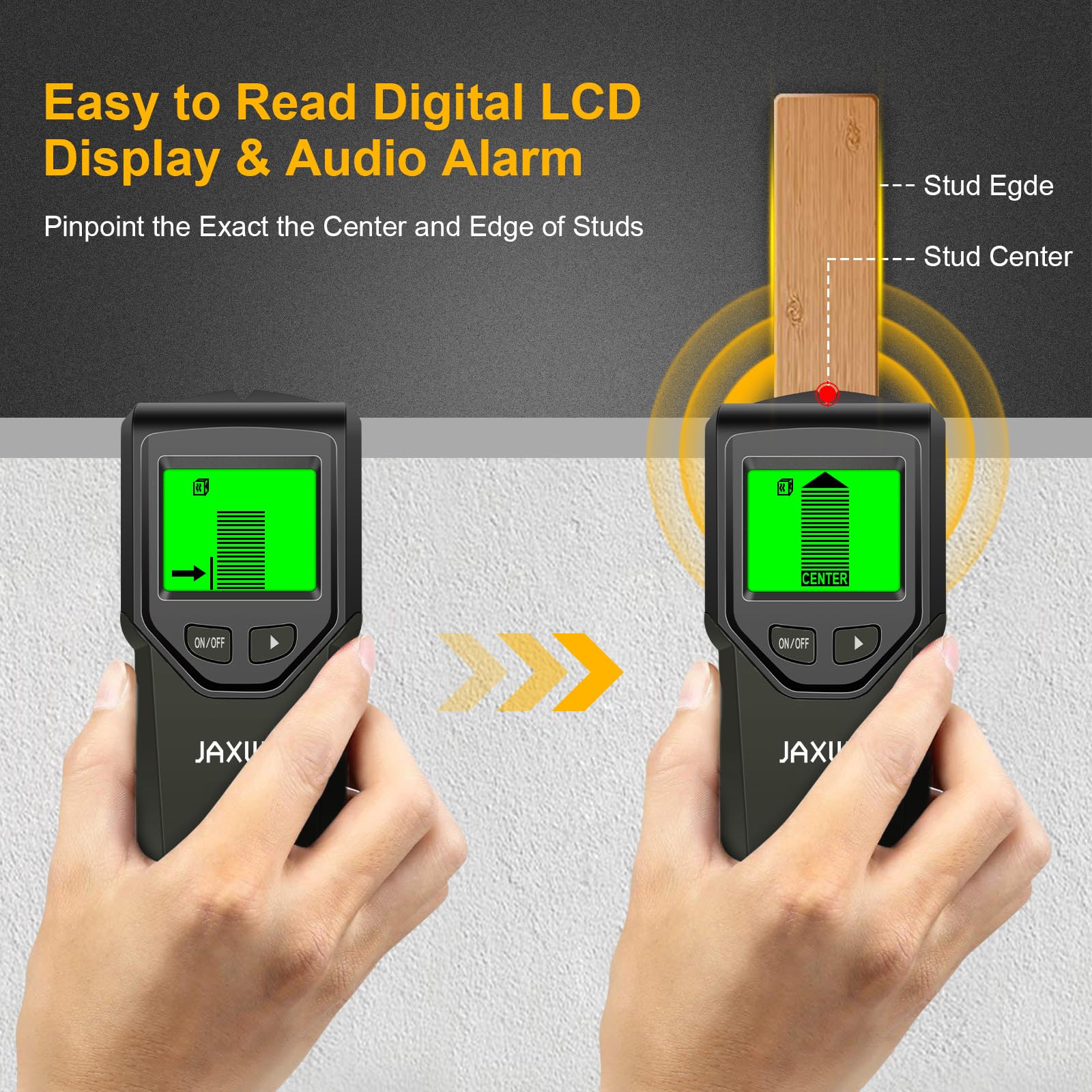 JAXWQ Stud Finder - Metal & Wood Detector -4