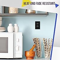 Vista 12 de ENERLITES Elite Series Duplex Receptacle with Screwless Wall Plate, Residential Grade Duplex Outlet, Tamper-Resistant, Grounding, 15A 125V, UL Silver