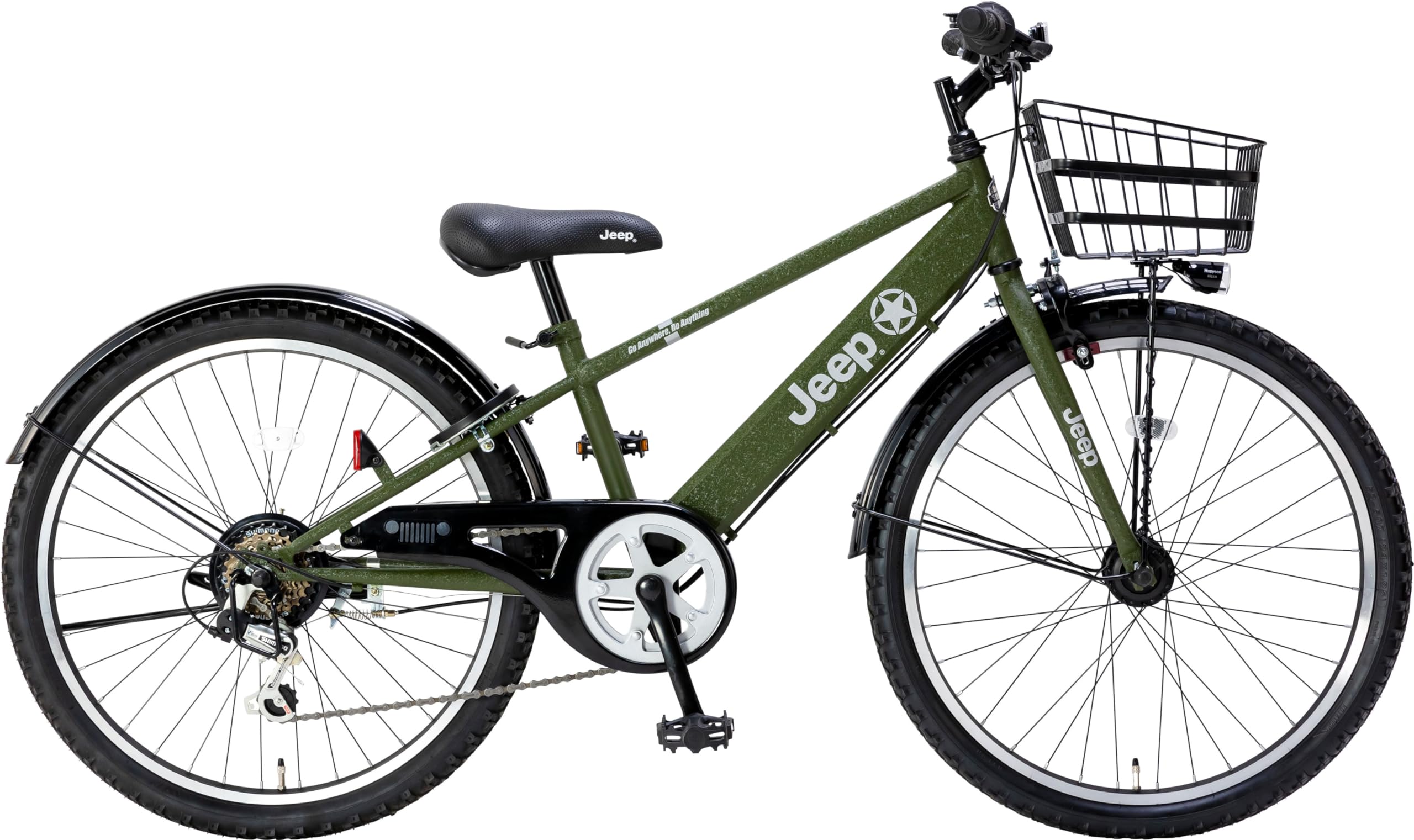 Amazon | ジープ JEEP JE-22S 子供自転車 6段変速 22インチ オリーブ