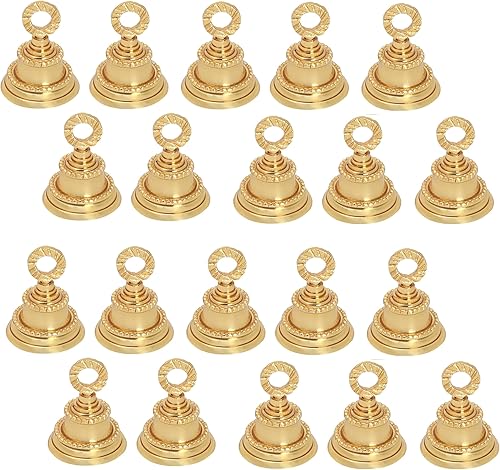 Miniatura 9 de Wonderlist Handicrafts Campanas de latón de vaca de camello elefante, 2 pulgadas de alto, 1.5 pulgadas de diámetro, decoración de estilo indio