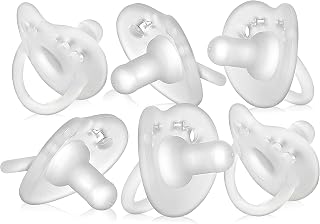 Evenflo Balance Plus Stage 1 Cylindrical Pacifier, Newborn Infant 0-6 Months, Breastfeeding Support, Pack of 6