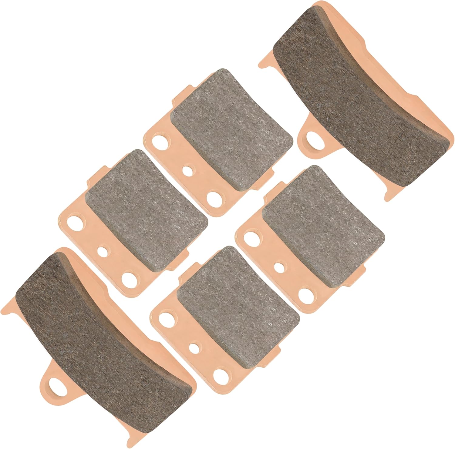 Caltric Brake Pads Compatible with Yamaha Grizzly 660 Yfm660 Ducks Unlimited 2006-2007 Front Rear Brakes