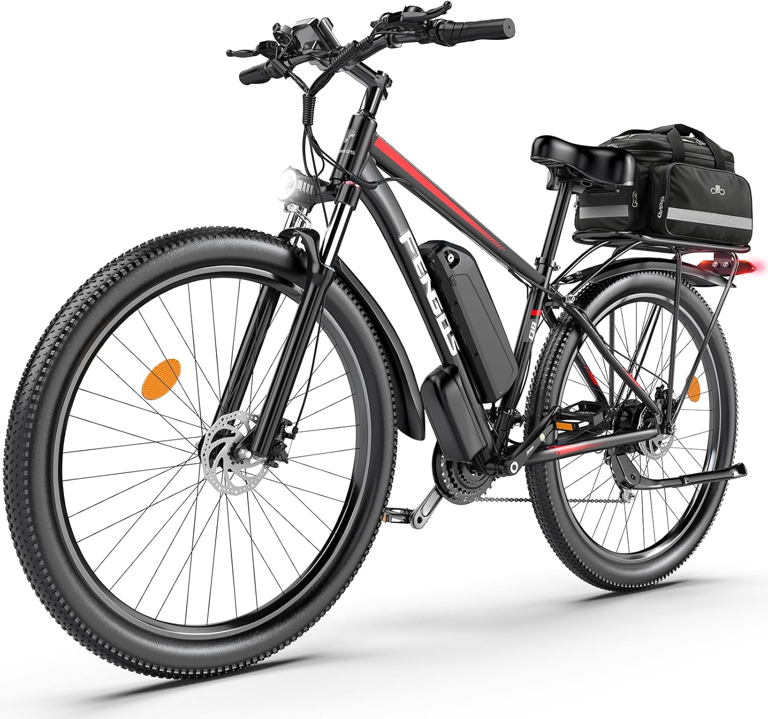 2000W Ebike for Adults, 80 Mile 32MPH Electric Mountain Bike, 48V 840WH Aluminum Electric Bicycle, 21-Speed Gears E Bike, Dual Disc Brakes with Brake Taillight, 27.5" Tire, Front Dual Suspension