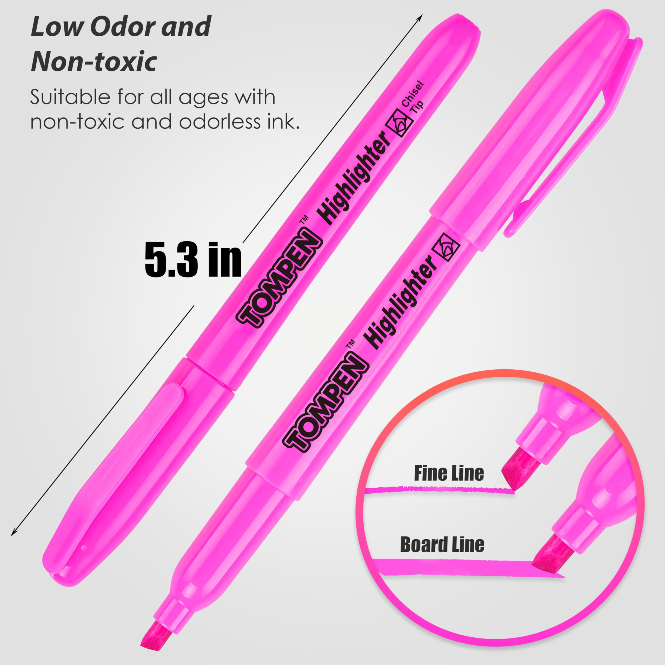 Textmarker, Bibel-Textmarker, kein Ausbluten, Keilspitze, Textmarker-Set für Schule, Büro, Studium, Journaling, schmierfrei, schnell trocknend, fluoreszierende Stifte für Lehrer, Studenten