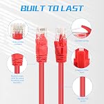 Short Cat6 Ethernet Patch Cable 0.5ft,High Speed Internet Network Cable LAN Patch Cables with Rj45 Connectors for Router, Modem,Switch, Server(Mixed Color 8 Pack)（15cm）