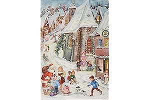 Rodelfreuden Adventskalender aus Papier