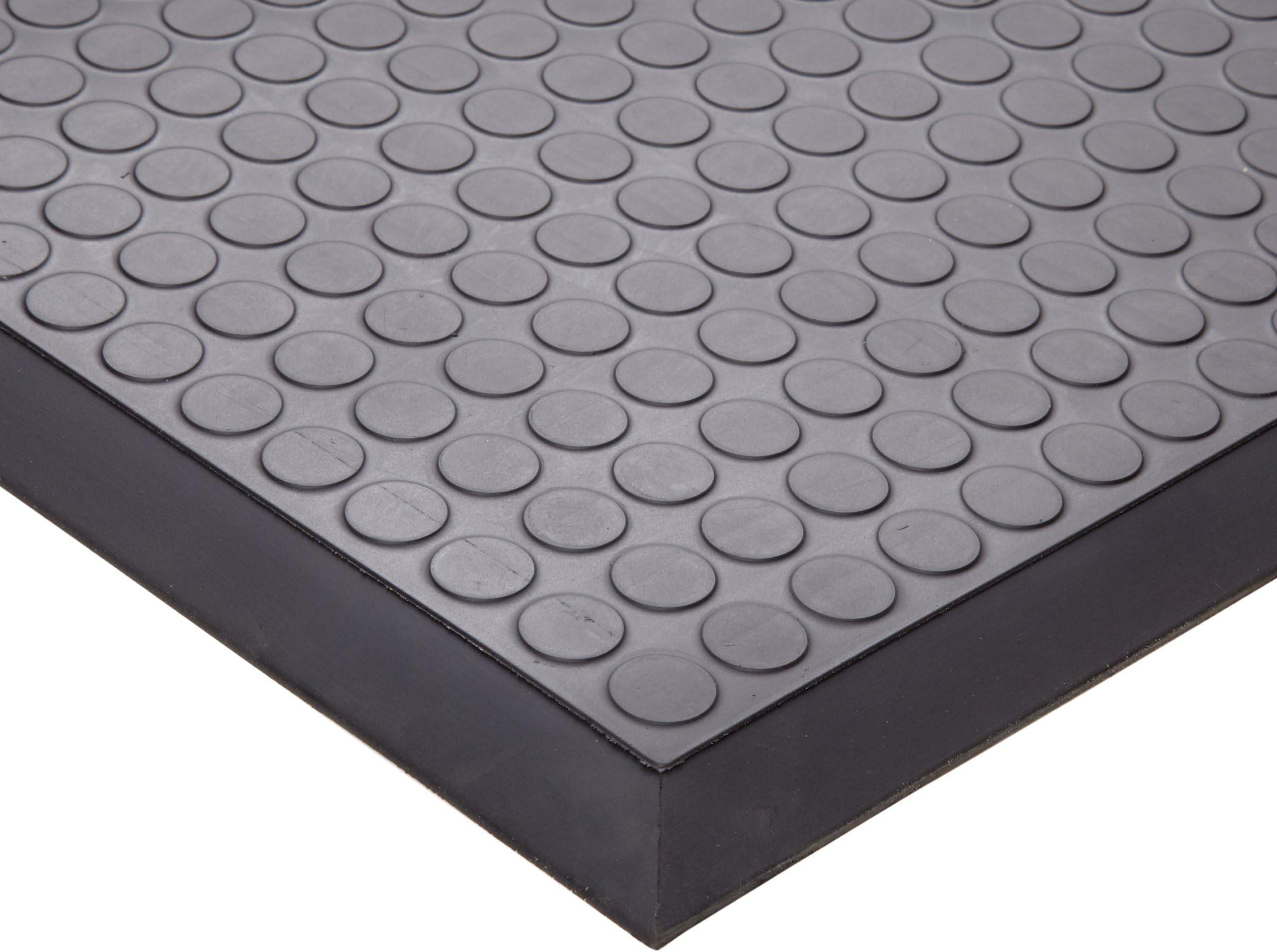 Ergomat Polyurethane Anti-Fatigue Mat, for Non-Critical Environments, 4' Width x 6' Length x 0.62" Thickness, Anthracite