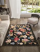 Vista 28 de Alfombras de Área 8x10 Lavables: Alfombra Grande para Sala de Estar Resistente a Manchas Desgastada Vintage Boho Alfombra Antideslizante de Pelo