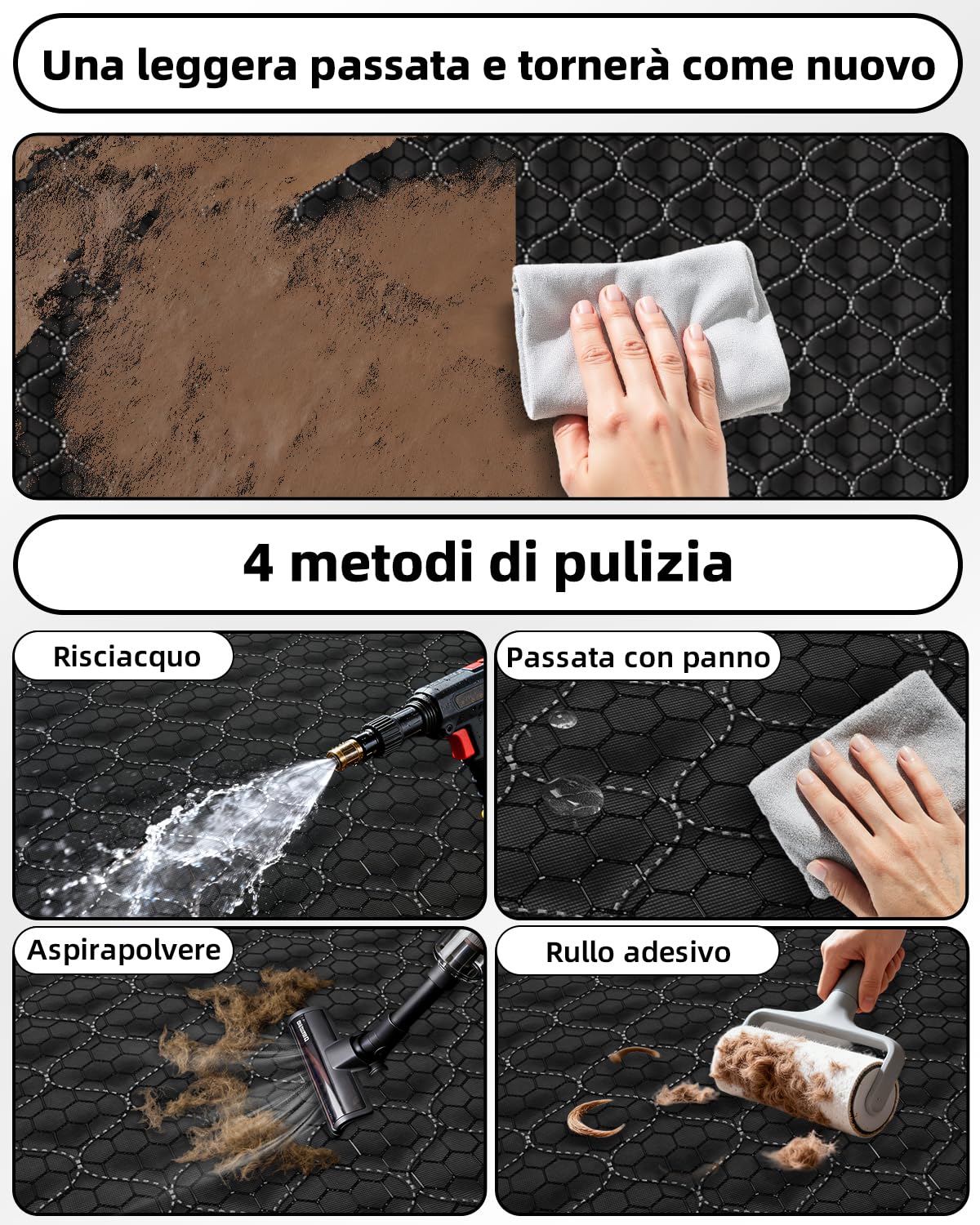 Coprisedile Auto per Cani Antiscivolo Impermeabile Copertura Sedili Auto per Cani Compatibile con Seggiolino Auto Copri Sedile Auto per Cani Bambini Adatto alla Maggior Parte delle Auto SUV
