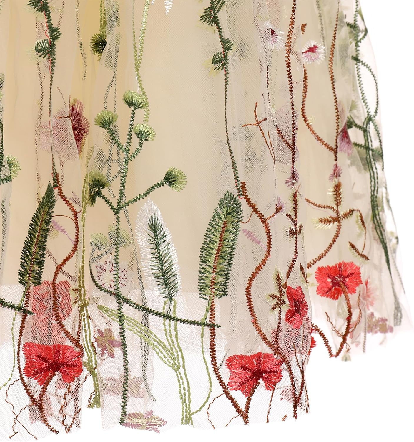 IBTOM CASTLE Flower Girls Dress Spaghetti Strap Long A Line Formal Wedding Pageant Princess Birthday Party Dance Gown - Image 5