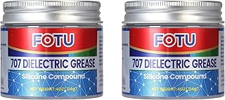 FOTU Dielectric Siliocne Grease ，Dielectric Grease for Electrical Connectors，Brake Grease，Spark Plug Grease，Brake Caliper Grease，Super Lube Synthetic Grease (2-Pack, 4 Oz)