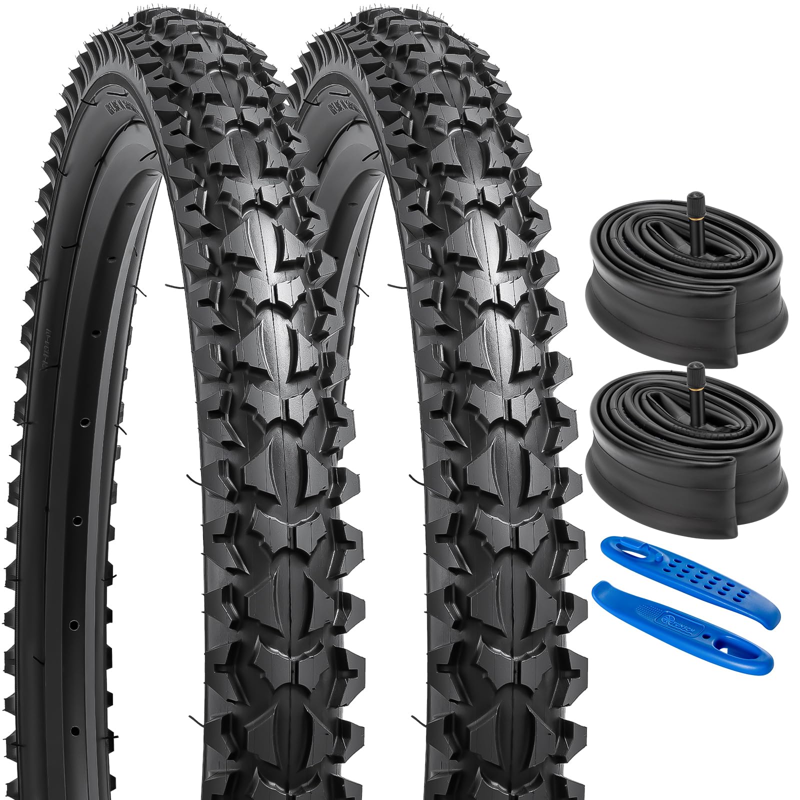 YunSCM 2Pcs Faltbare 20 Zoll Fahrradreifen 20X2.125 Mantel 57-406 kompatibel Stadt/Straße/Mountainbike Reifen