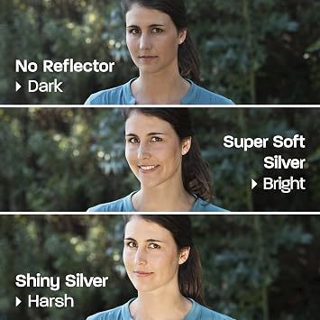 Rogue 2-in-1 Collapsible Reflector - Super Soft Silver / Natural White 20x40
