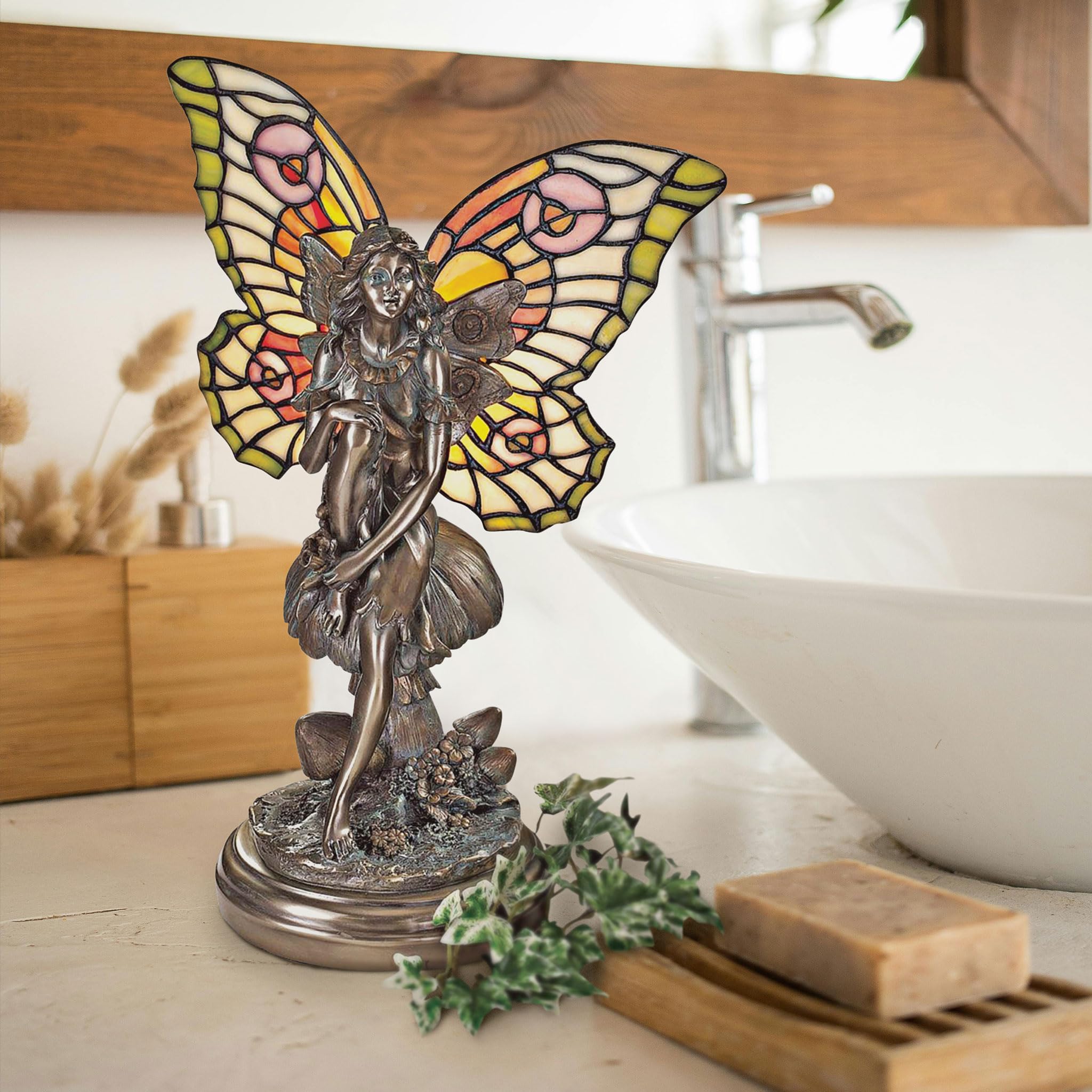 Amazon.com: Design Toscano Fairy of the Glen Tiffany-Style Stained