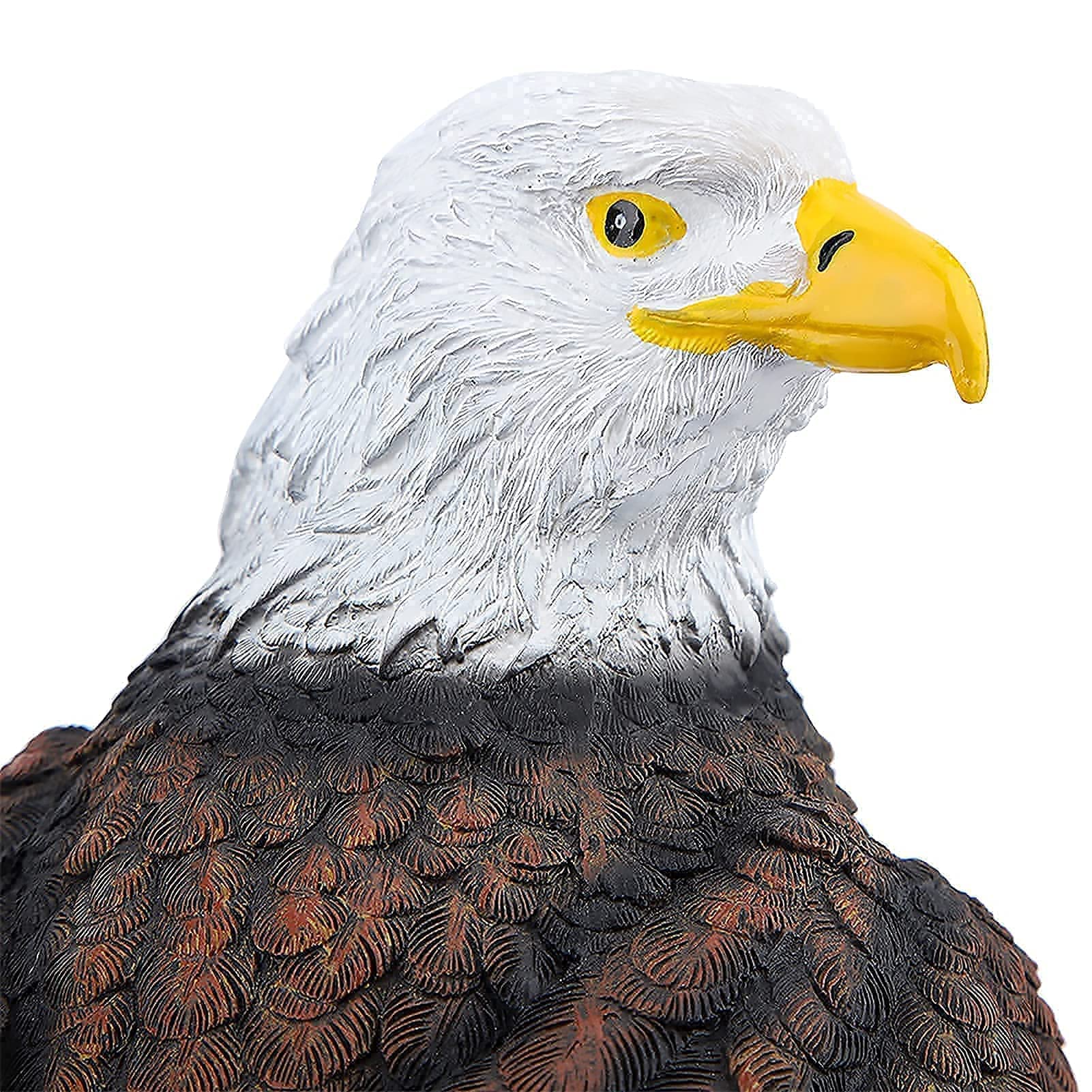 Gartenfigur, Heimtextilien Tier Vogel Statue Harz Gartendekoration Steinadler mit Basis für Garten, Hof, Tür, Zaun