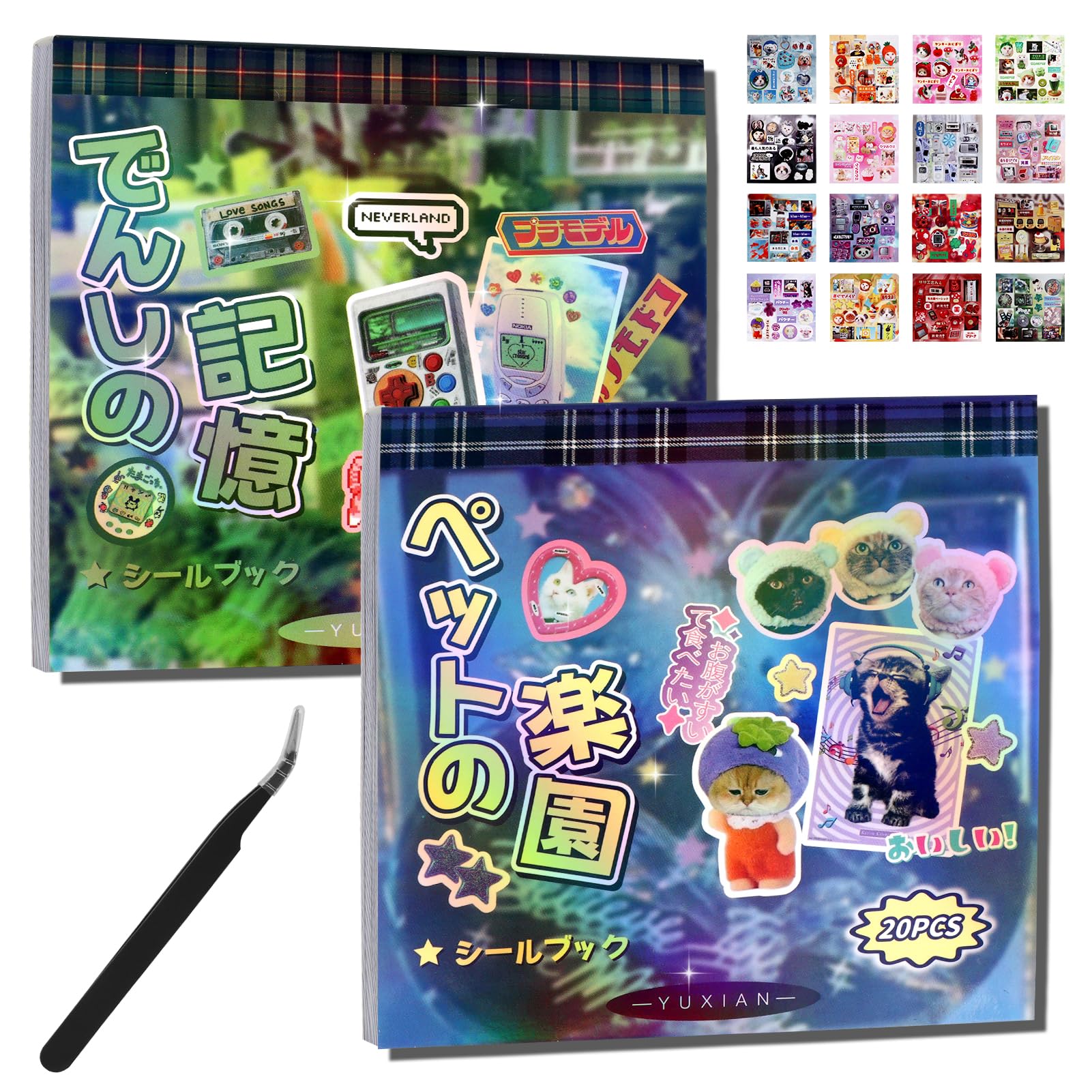 650Pcs Japanese Sticker Book for Journaling Adult, Cute Scrapbook Stickers