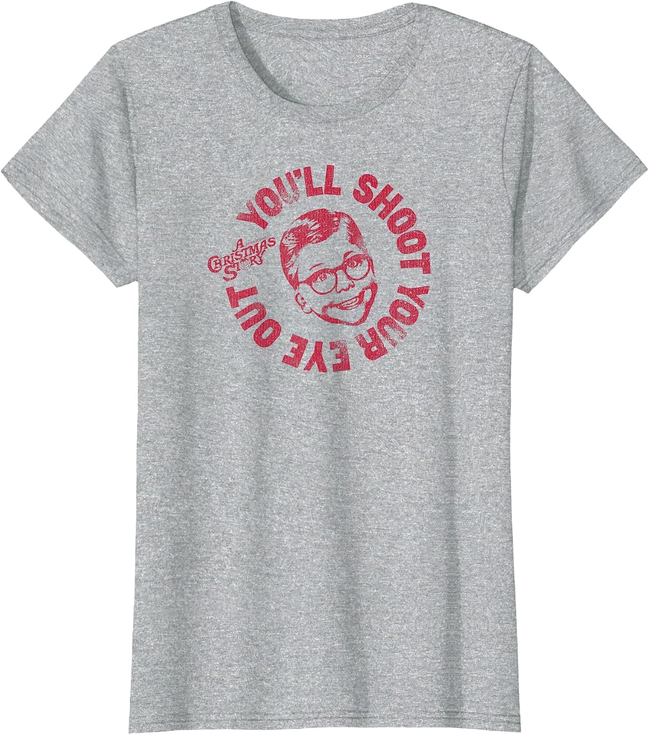 A Christmas Story Round Ralphie You'll Shoot Your Eye Out T-Shirt