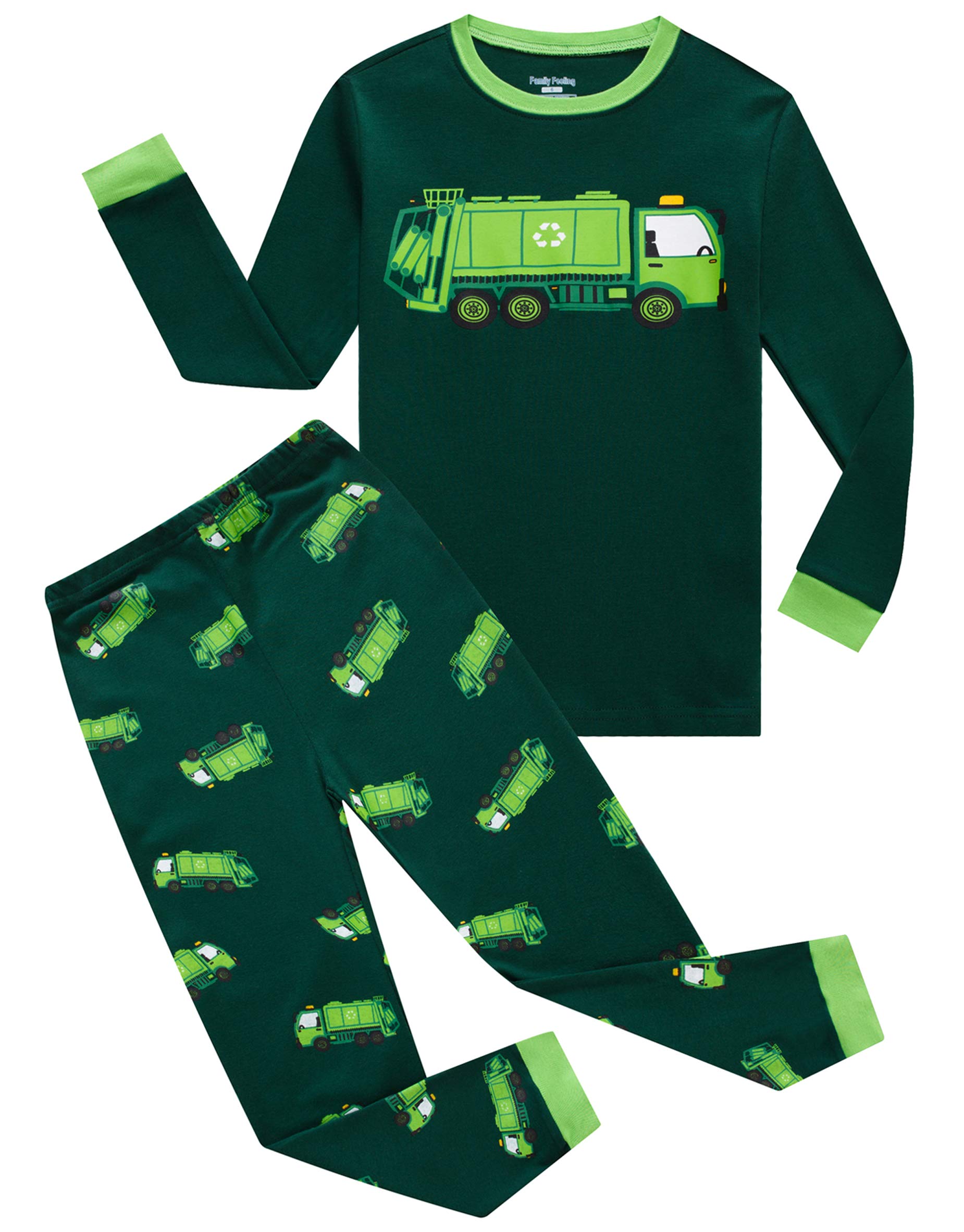 Little Boys Pajamas Sets 100% Cotton Long sleeve Pjs