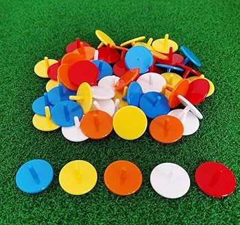 Amazon | Adhere ゴルフ マーカー 50 個入 プラスチック製ゴルフ