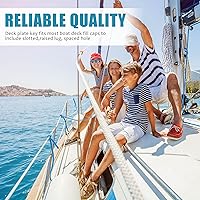 Vista 4 de Ripeng 2 piezas de tapa de gas para barco, llave de placa de llenado de acero inoxidable, herramienta flotante para abrebotellas para yate, tanque