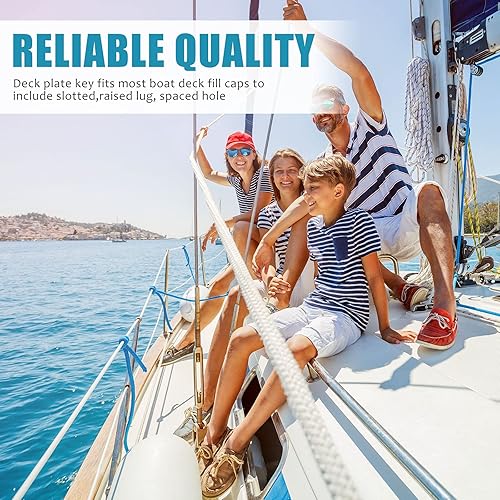 Miniatura 4 de Ripeng 2 piezas de tapa de gas para barco, llave de placa de llenado de acero inoxidable, herramienta flotante para abrebotellas para yate, tanque