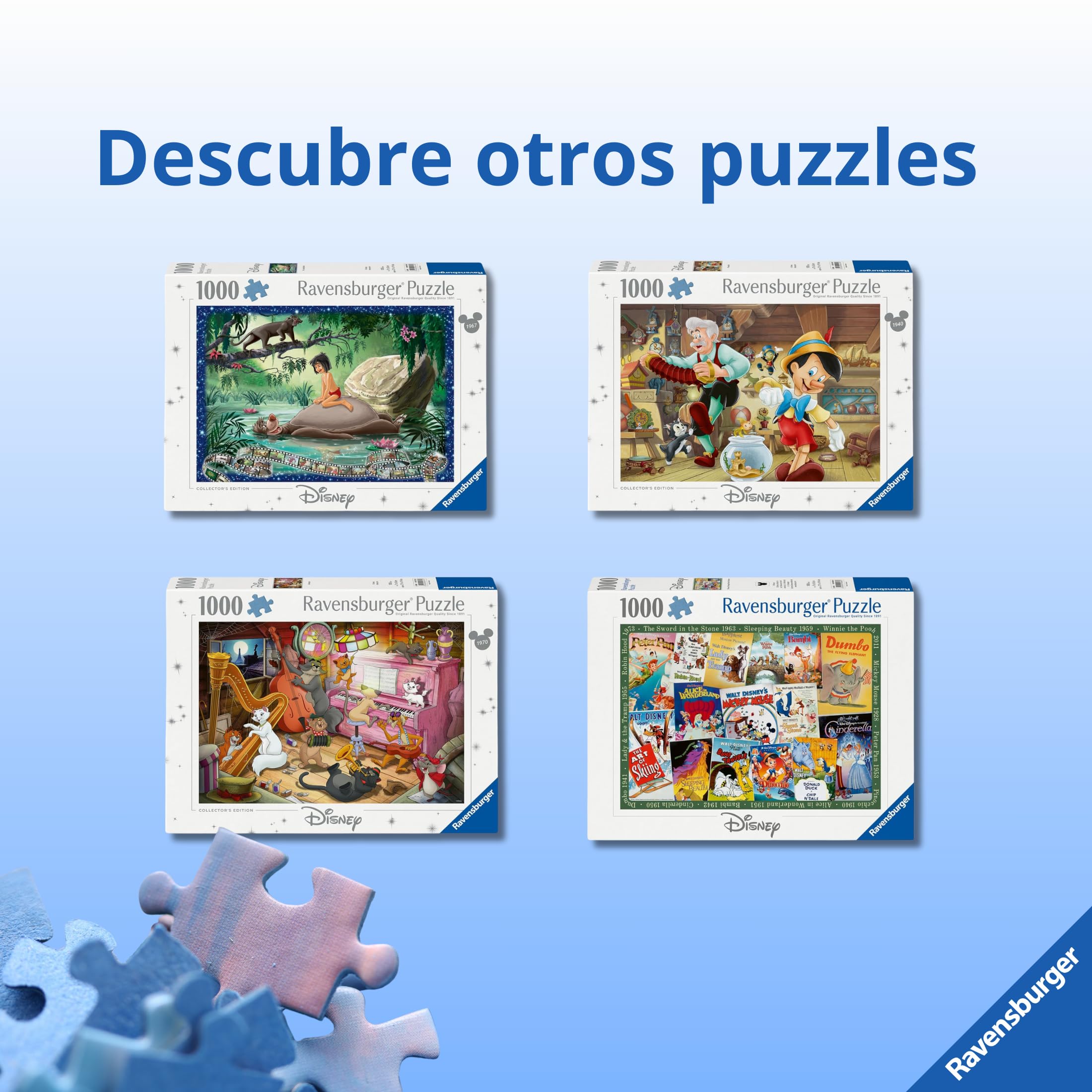 Ravensburger Puzzle 1000 Piezas – Alicia En El País De Las Maravillas, 70x50 Cm, Para Adultos Y Niños Mayores De 14 Años
