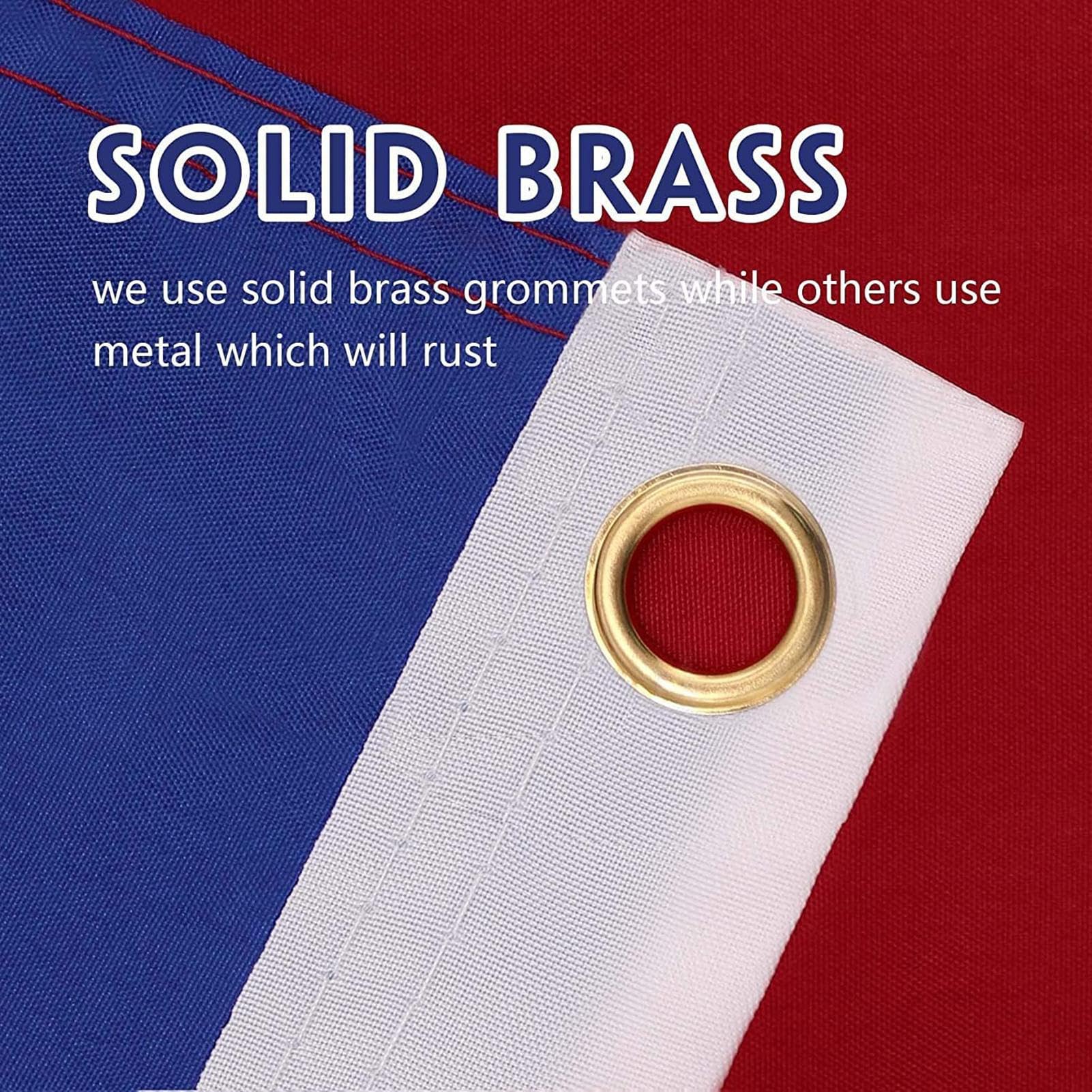 Bandiera Dello Stato Del Texas 3x5, Resistente, Per Esterni Bifacciale 3 Strati 240d 4 File Cucite Bandiera Da Muro Dello Stato Del Texas Per~p115702616 - Foto 2