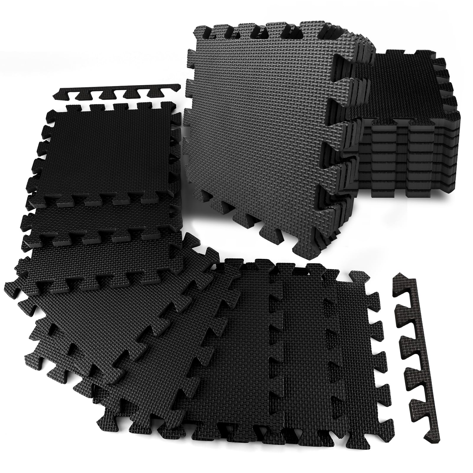 Interlocking Gym Foam Tiles 12 12 EVA Foam Gym Flooring for Home Gym 20 Tiles Non-Slip Shock-Absorbing Waterproof