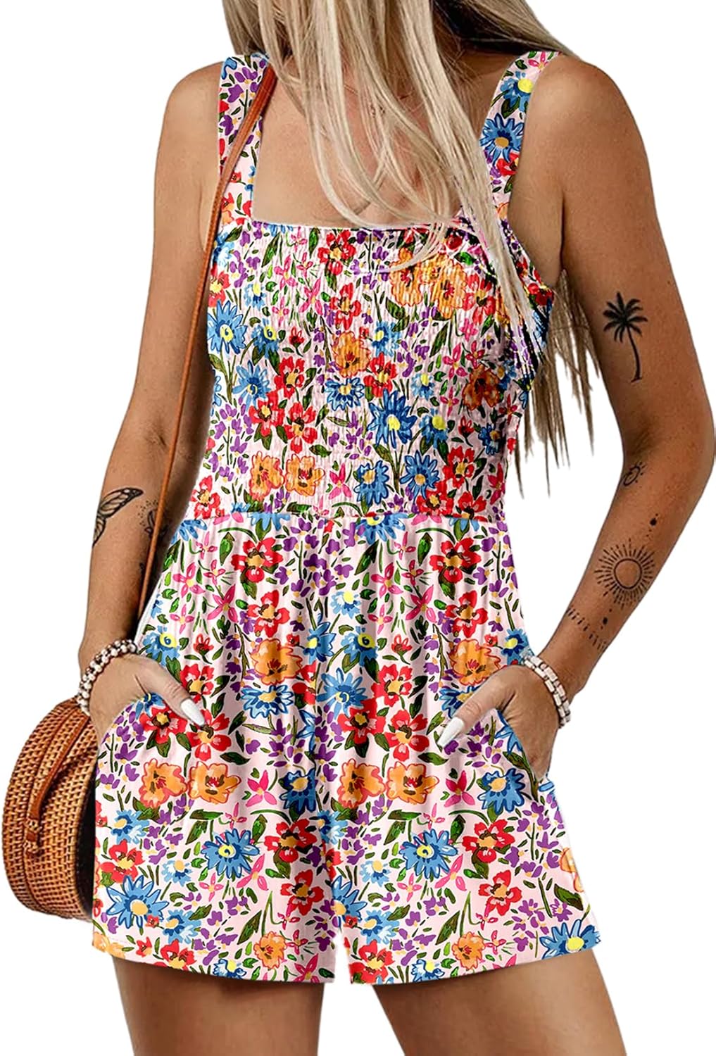 Casual summer rompers for women perfect for beach vacation outfits.