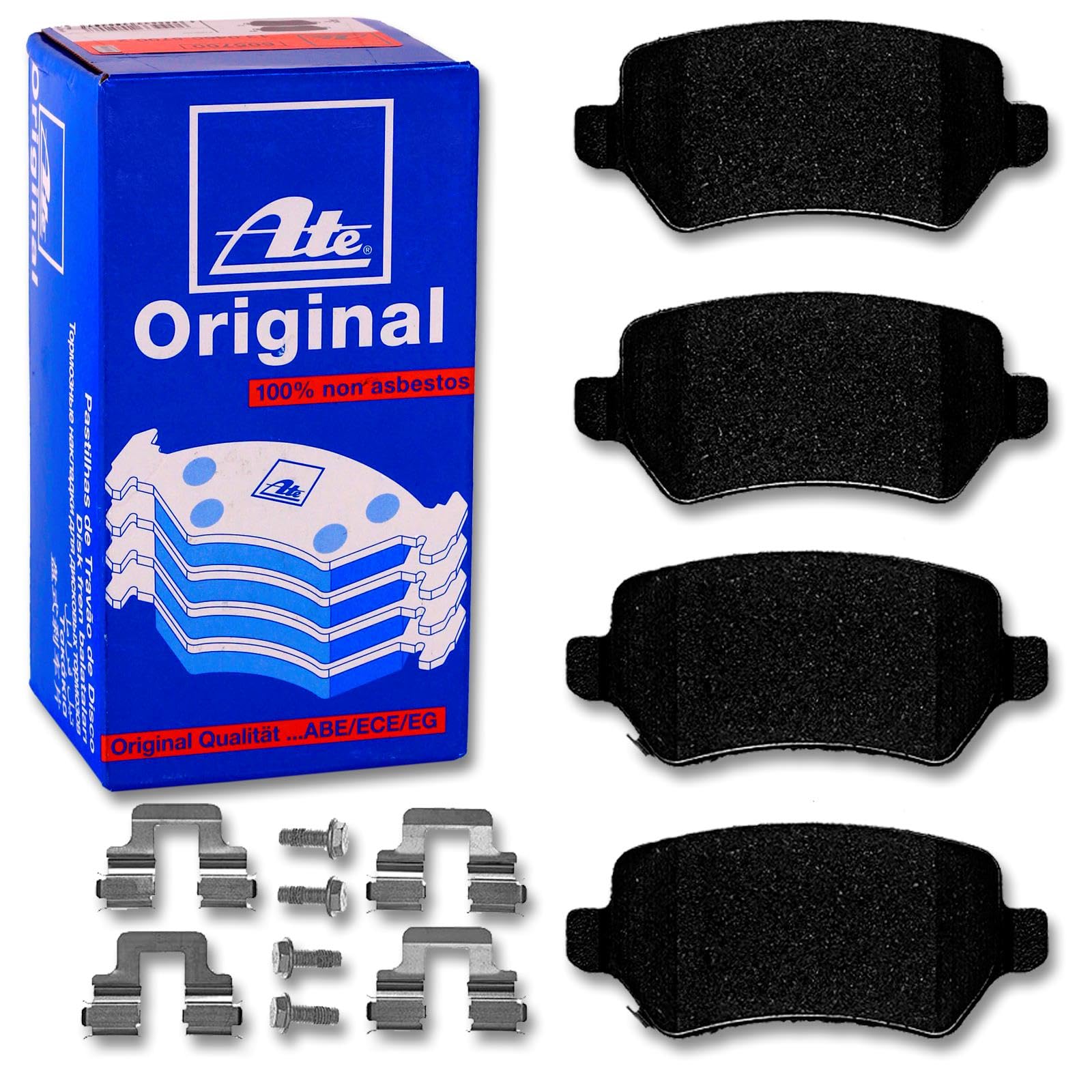 ATE 13046028602 Set Pastiglie Freno A Disco Posteriori Originali – Kit Con Antiscricchiolio - 2
