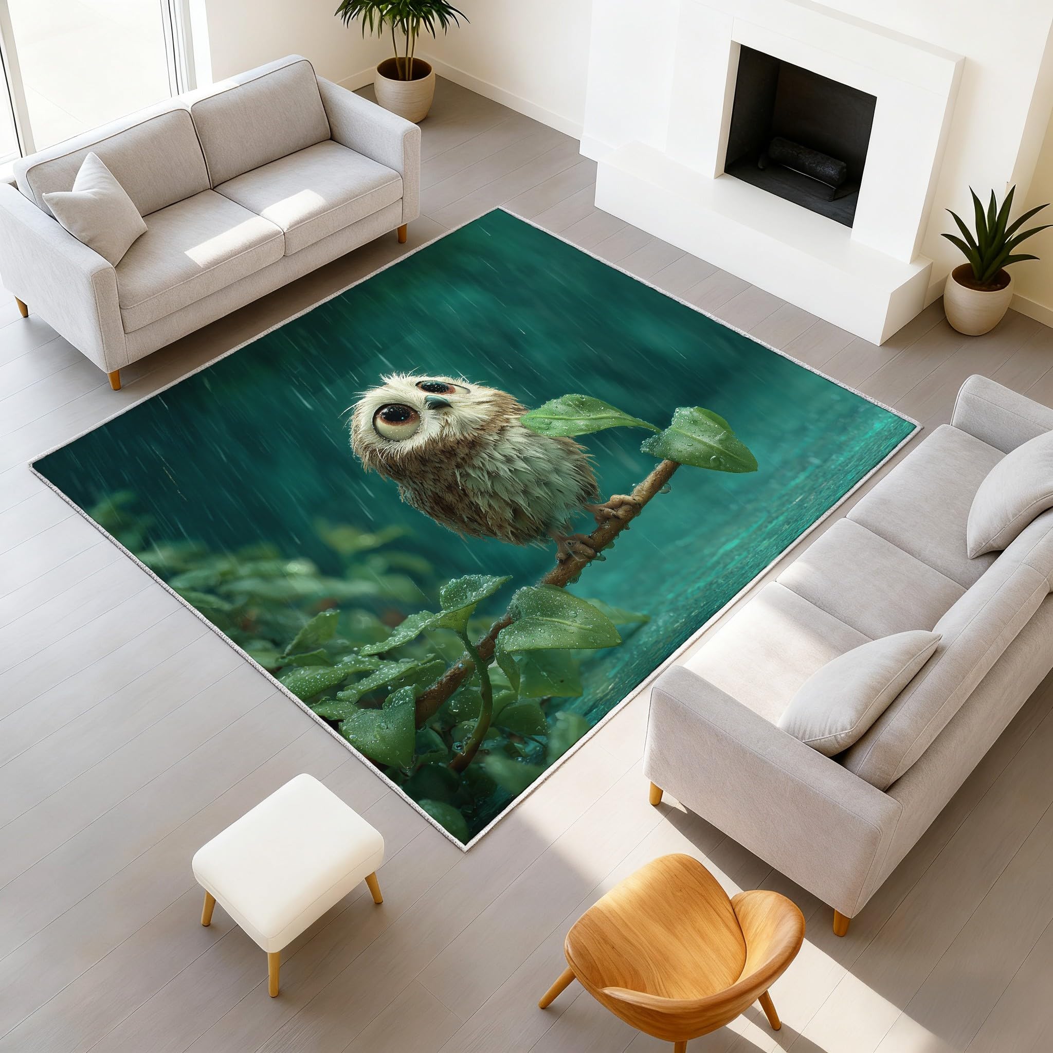 Tapis intérieur 60 x 90 cm antidérapant et facile à laver