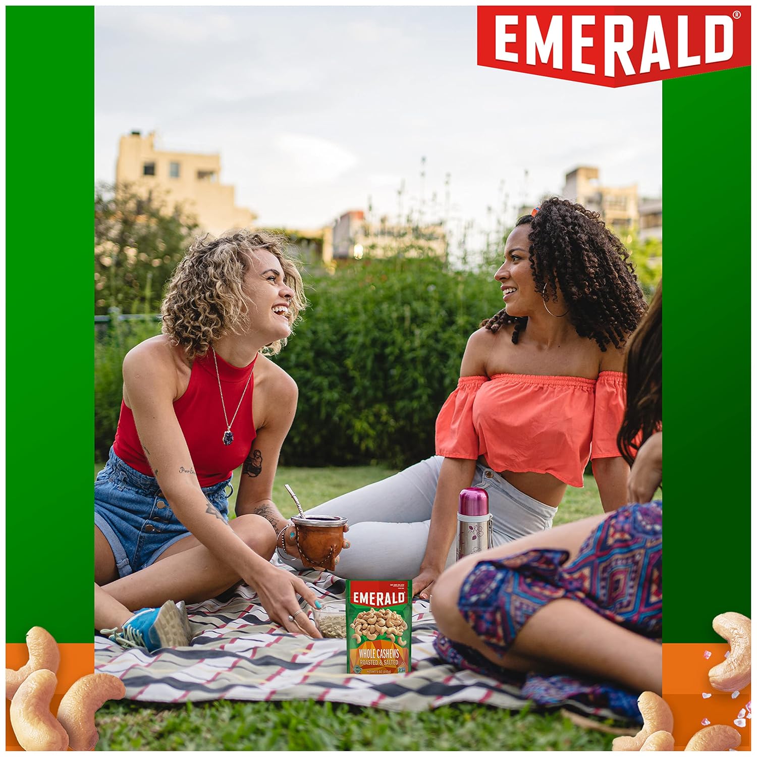 Emerald Nuts, Whole Cashews Roasted & Salted, 5 Oz Resealable Bag