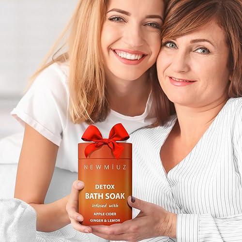 Miniatura 4 de Sales de baño de lujo con sidra de manzana, jengibre, limón, aceites esenciales para una piel saludable, desintoxicación de pies, remojar el cuidado