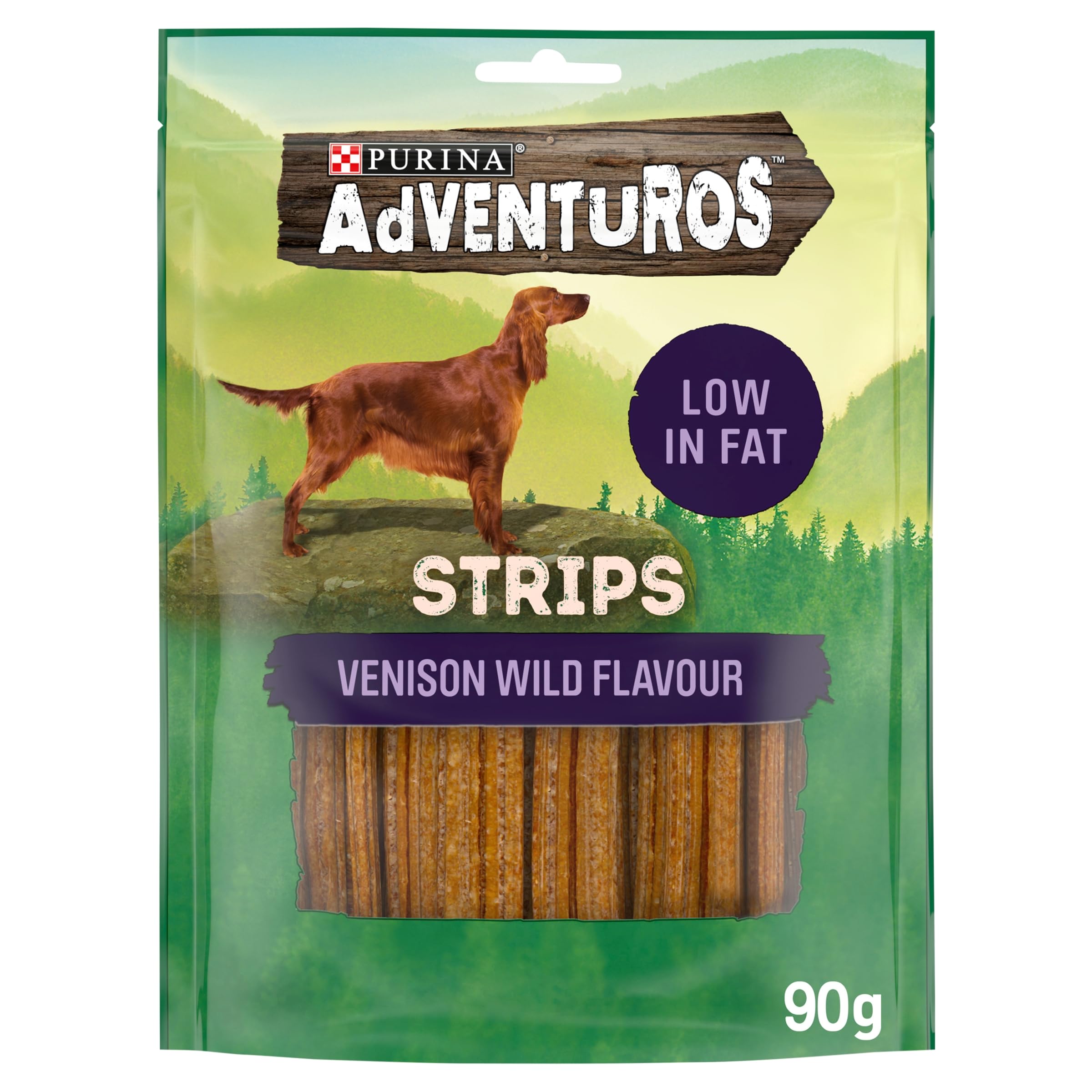 Strips Venison Dog Treats 90g