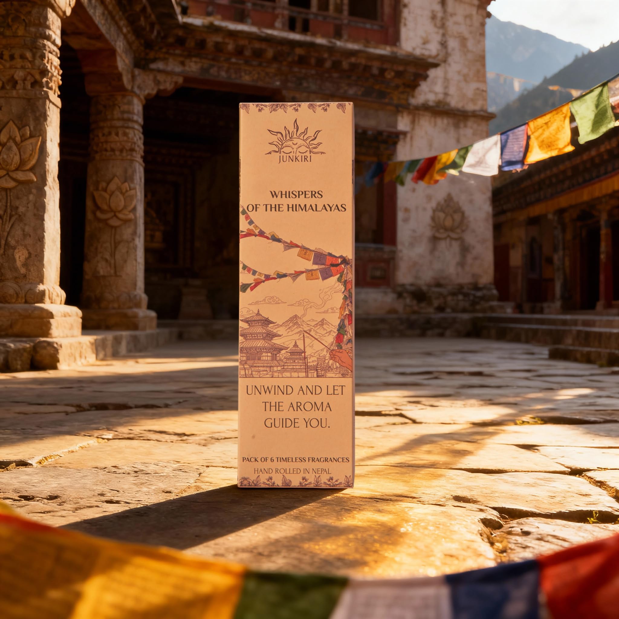 Incenso Nepalese Fatto a Mano, Set di 6 fragranze, 90 bastoncini, Nag Champa, Lavanda, Sandalo, Gelsomino per meditazione, guarigione, aromaterapia, relxazione, vibrazioni positive, incenso Himalayano