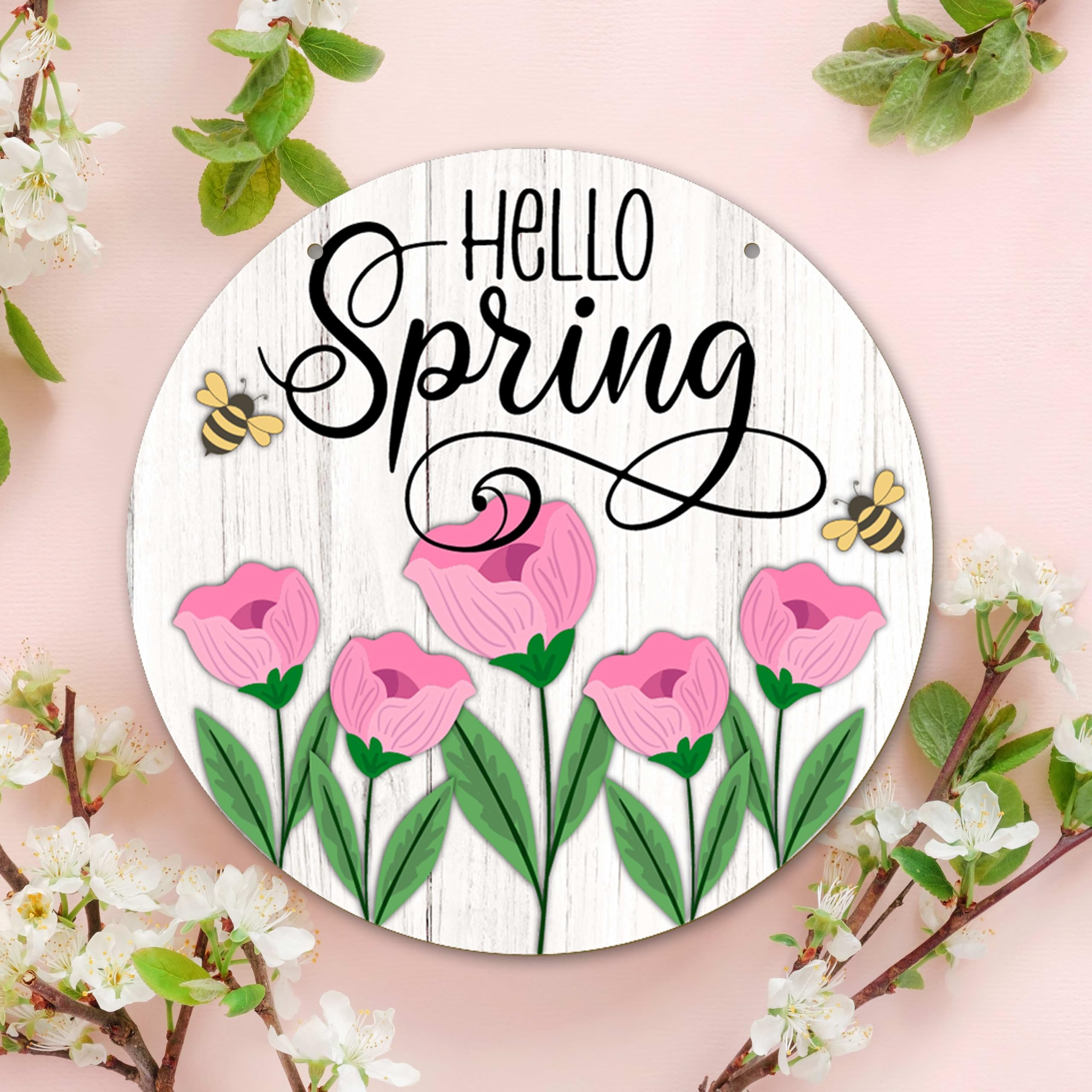 Bandiera Da Giardino Floreale Welcome Spring Summer 30,5x45,7 Cm - Doppia Faccia Con Tulipani E Farfalle, Tessuto Iuta Resistente - 3
