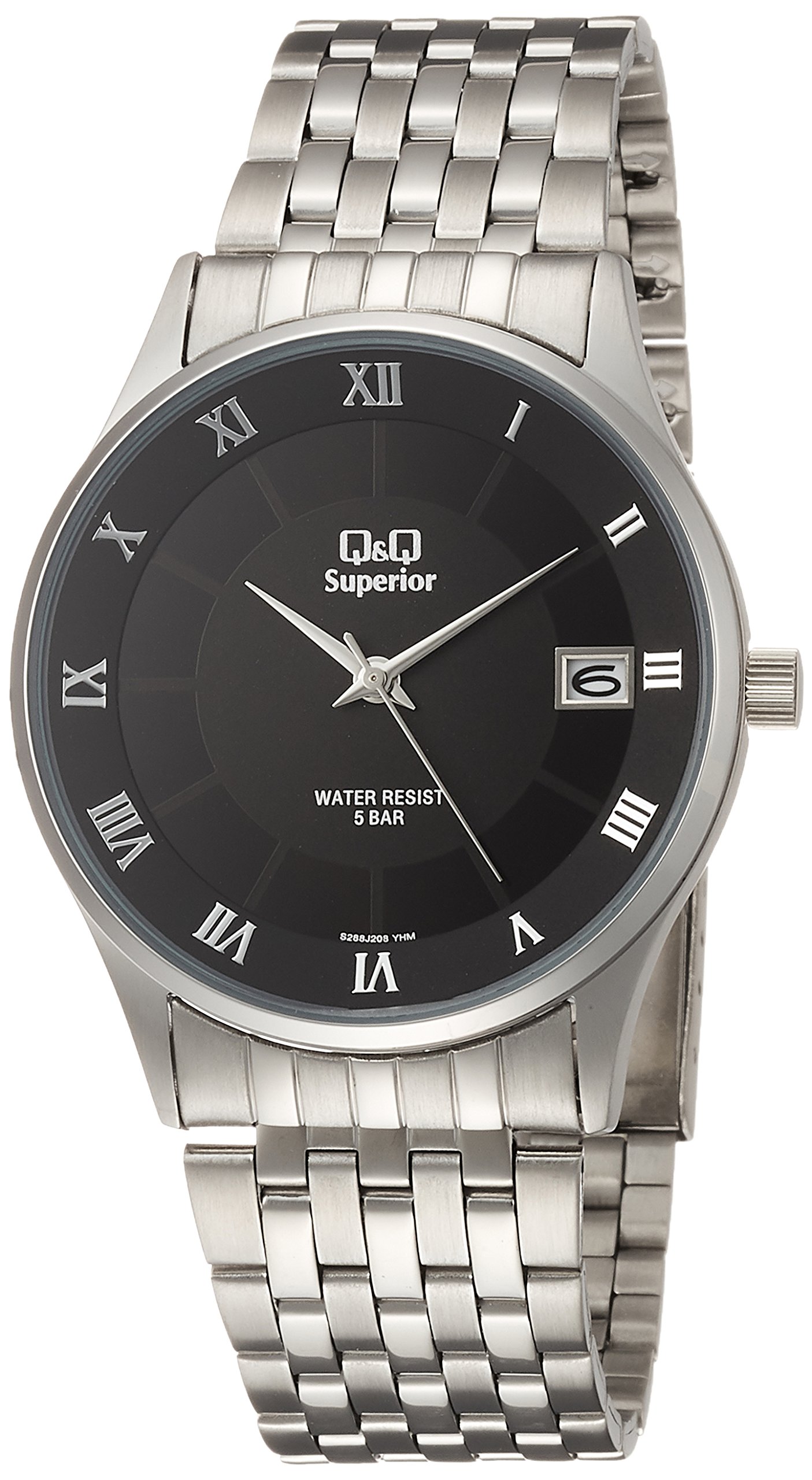 Q&Q Analog Black Dial Mens Watch-S288-208 (B0764GVG43) Amazon Price History, Amazon Price Tracker