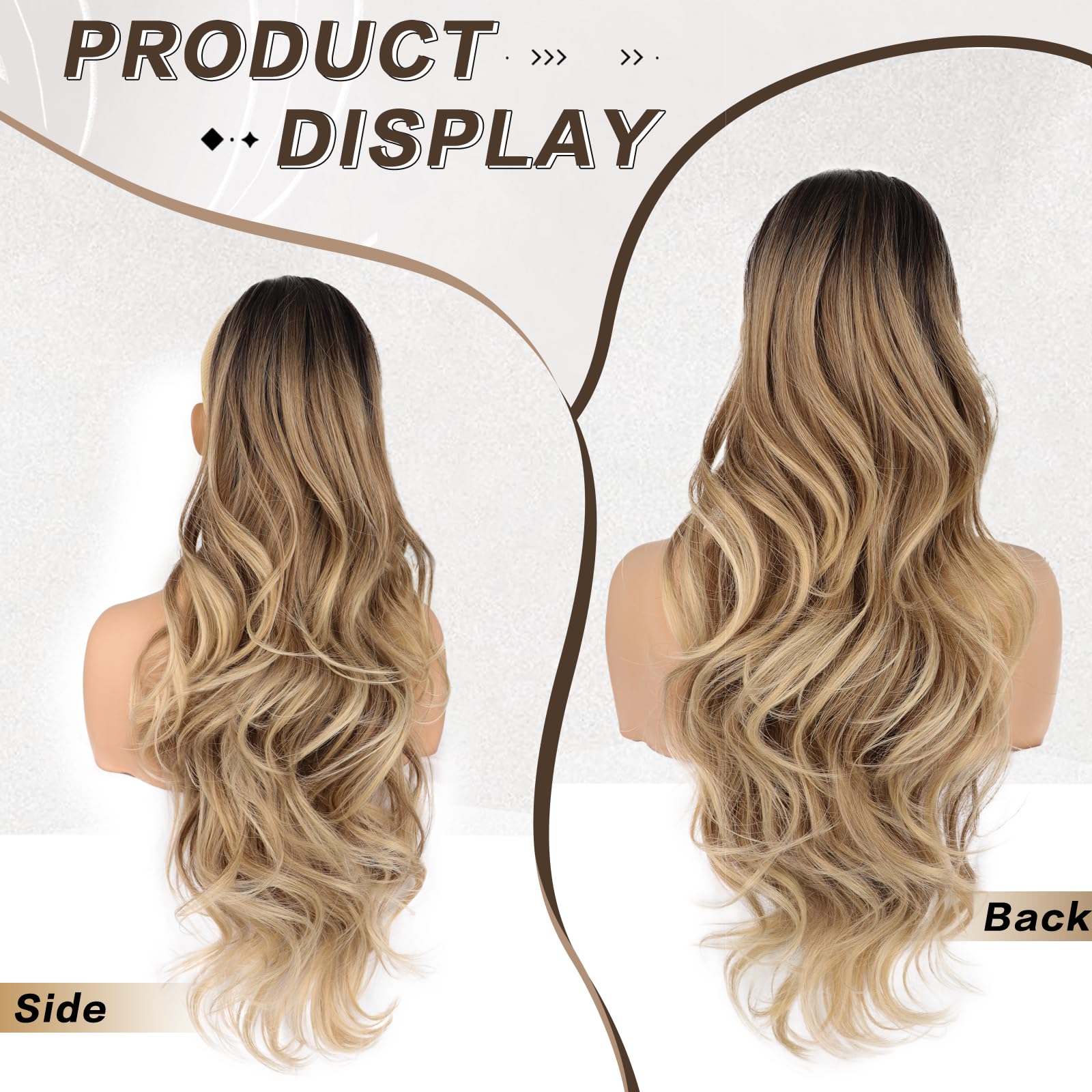 Synthetic Drawstring Ponytail Extension for Women