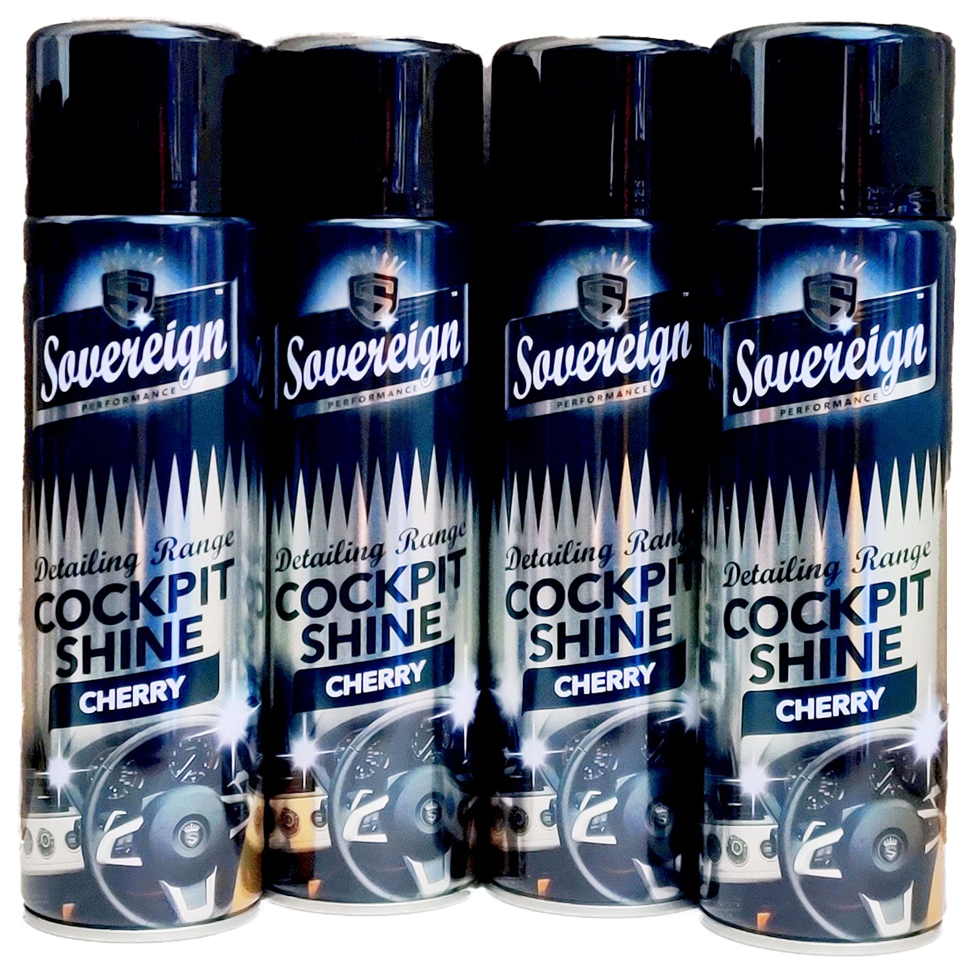 Buy Sovereign Car Dashboard Cockpit Shine Cleaner CHERRY 4 x 500ml