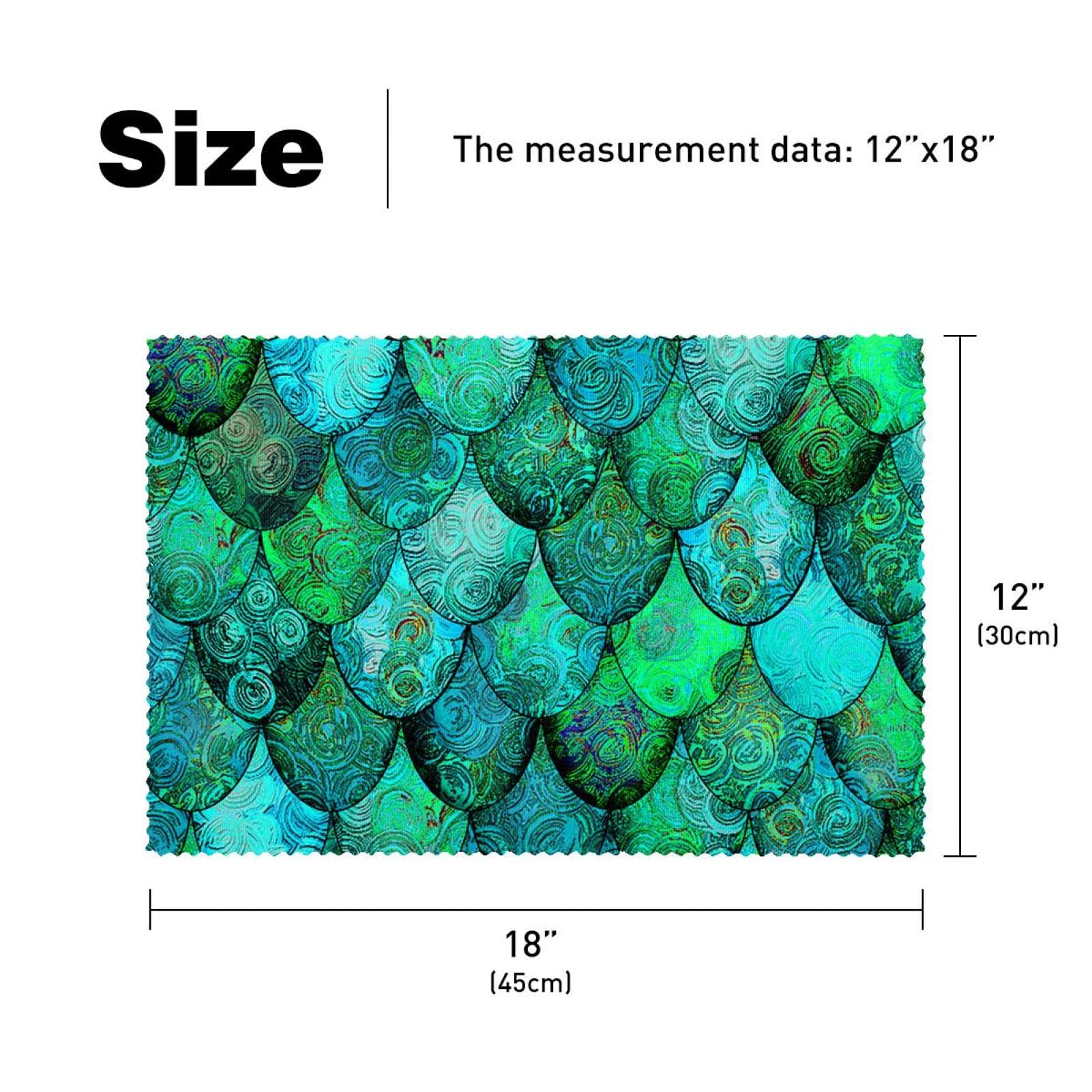 Amazon.co.jp: ランチョンマット ノンスリップランチョンマット 4枚