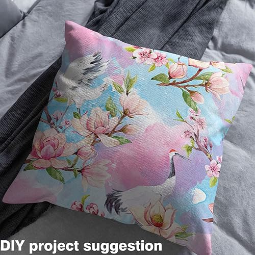 Miniatura 4 de Feelyou The Yard, tela de tapicería de flores de cerezo para sillas, tela de flor de Sakura japonesa de The Yard, tela decorativa de grúa de cabezas