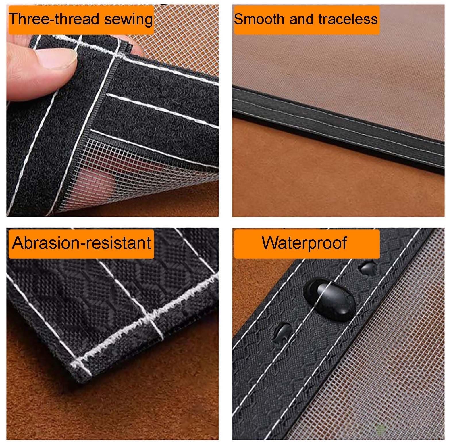 Edelstahl Fliegengitter Katzensicher, Fensterschutz Katze Ohne Bohren, Robust und Zuverlässig Fliegengitter Dachfenster, Katzensicheres Fliegengitter, Katzennetz Fenster für Balkon(140x140cm)
