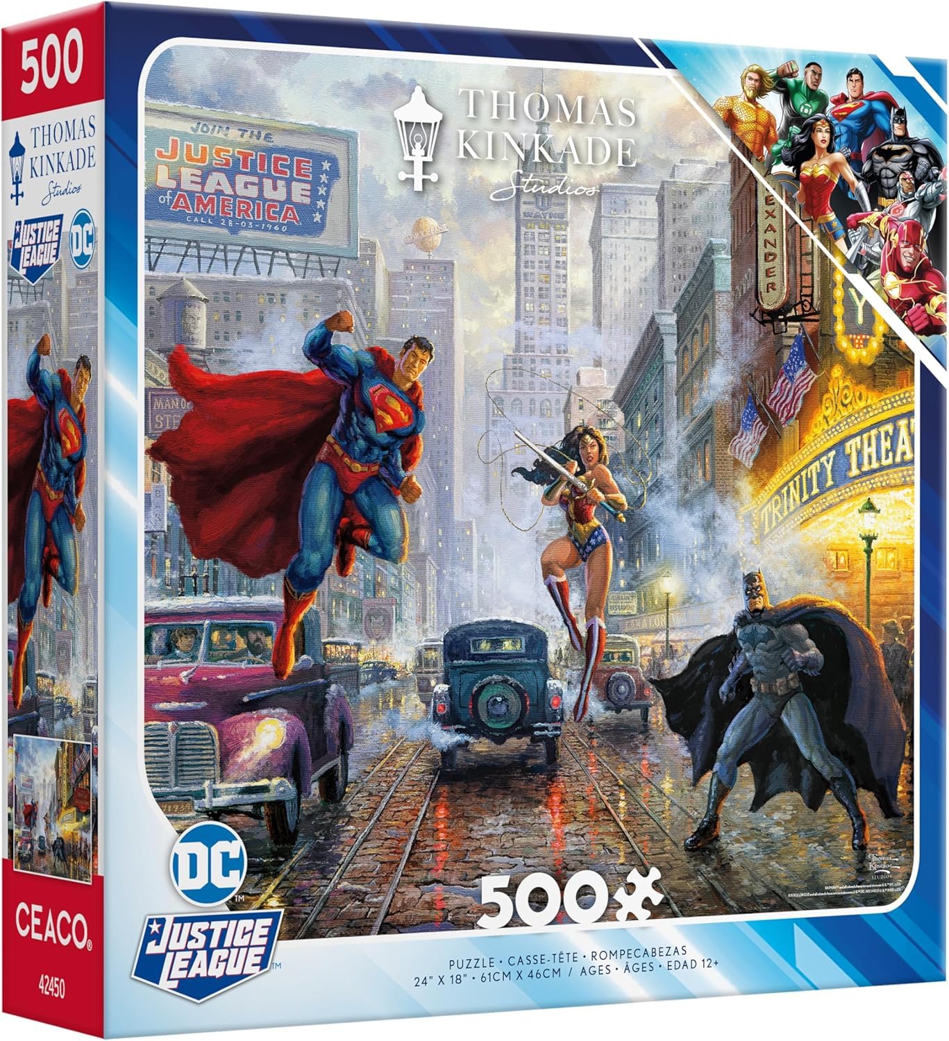 Amazon.com: Ceaco - Thomas Kinkade - DC Comics - Justice League