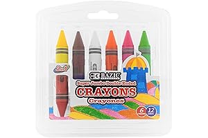 BAZIC Jumbo Crayons: The Ultimate Creative Companion for Kids